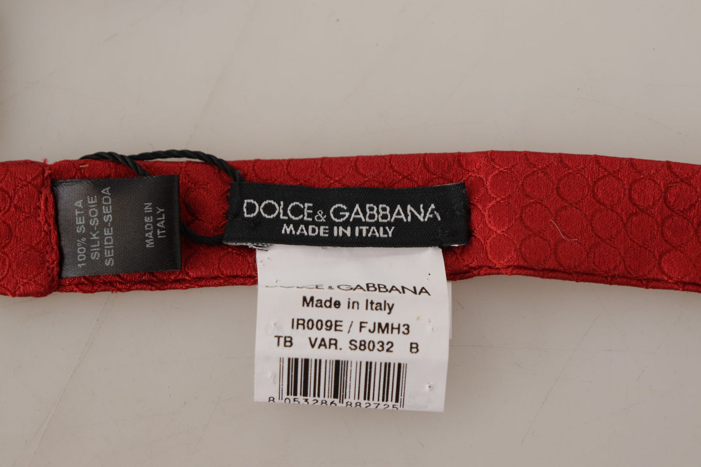 Dolce & Gabbana Elegant Red Silk Tied Bow Tie, , Dolce & Gabbana Dolce & Gabbana, Material: 100% Silk, Red, Ties & Bowties - Men - Accessories -   Murillo Merchandise