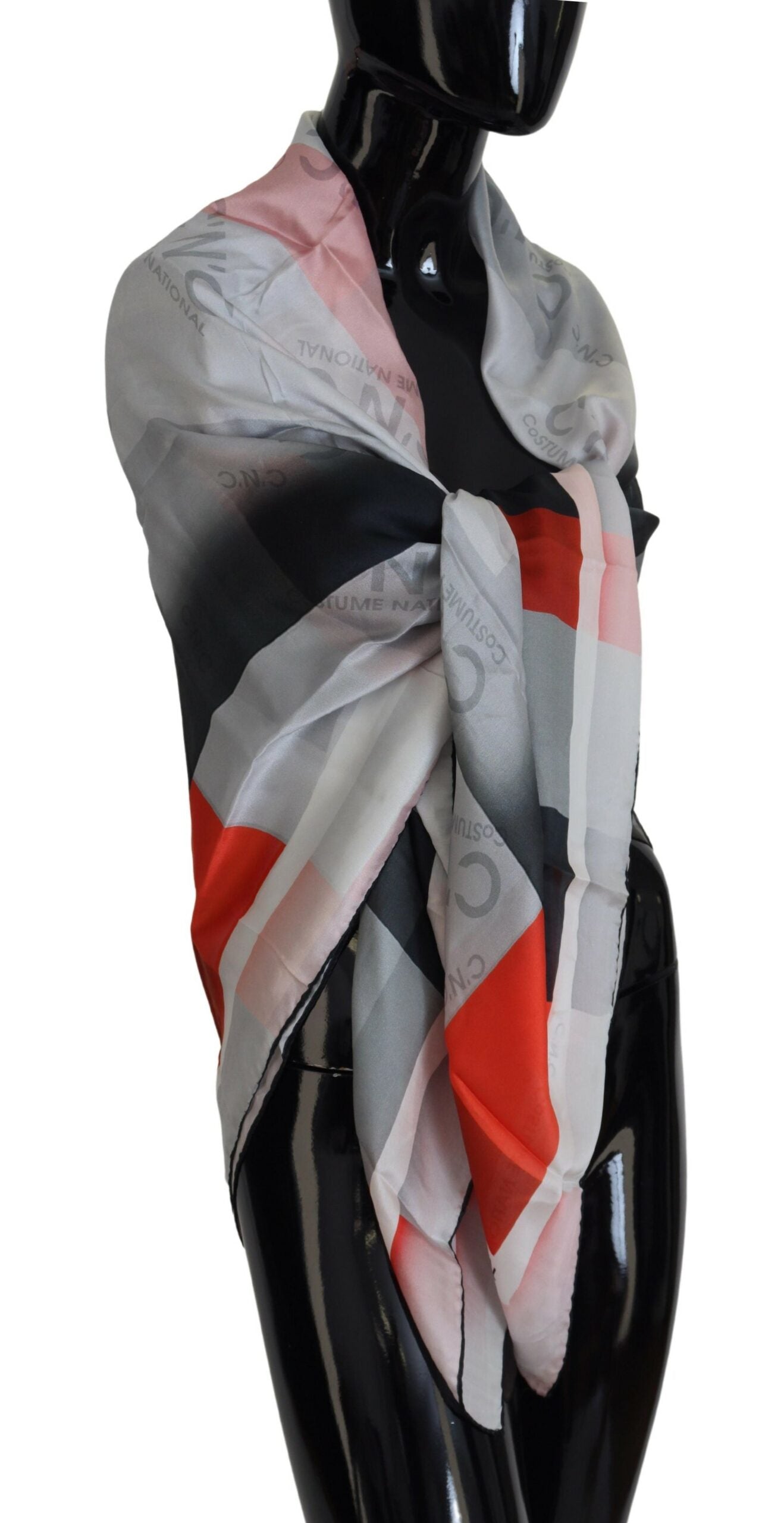 Costume National Elegant Checkered Silk Scarf, , Costume National Costume National, Material: 100% Silk, new-with-tags, Scarves - Women - Accessories -   Murillo Merchandise