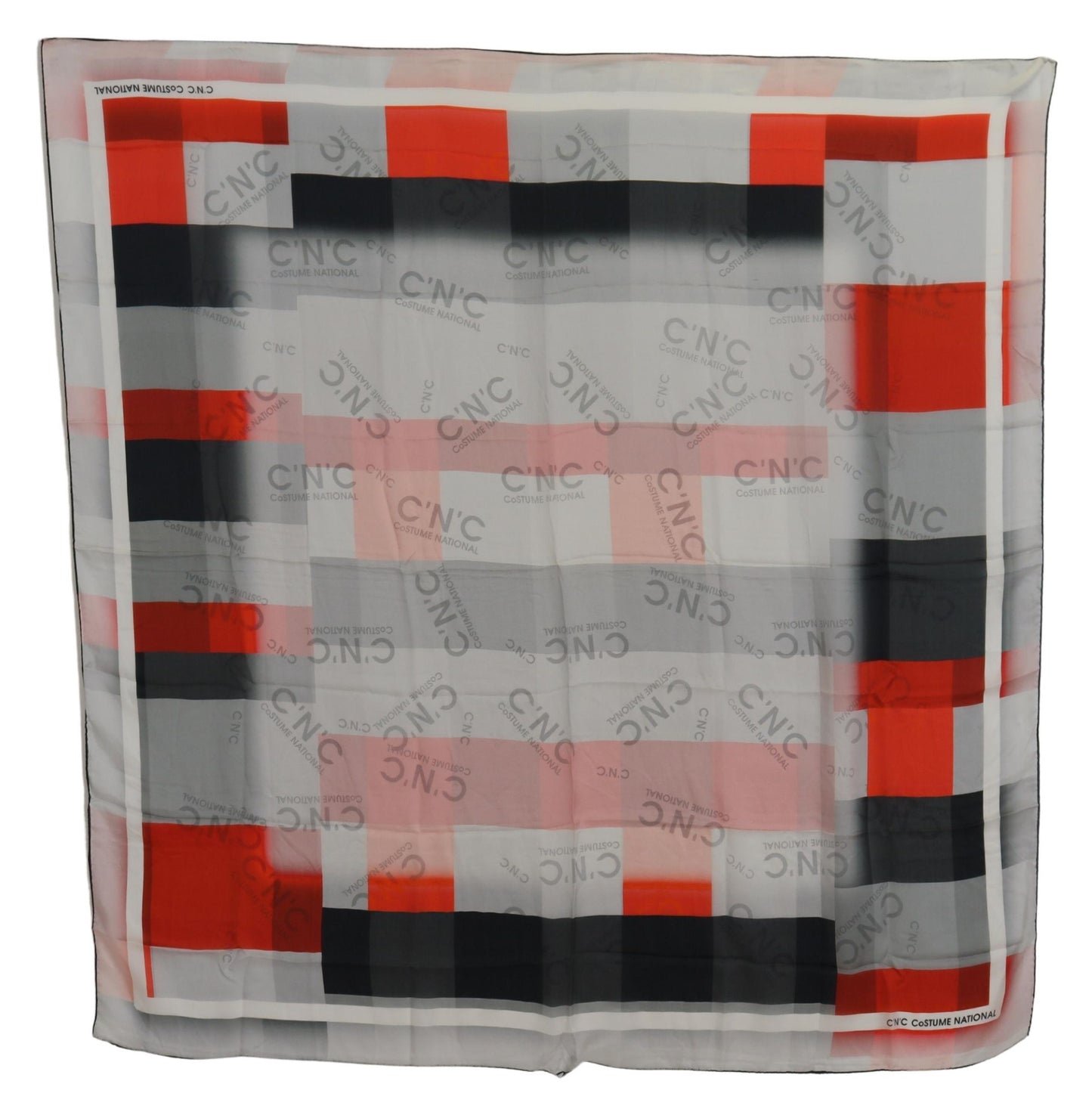 Costume National Elegant Checkered Silk Scarf, , Costume National Costume National, Material: 100% Silk, new-with-tags, Scarves - Women - Accessories -   Murillo Merchandise