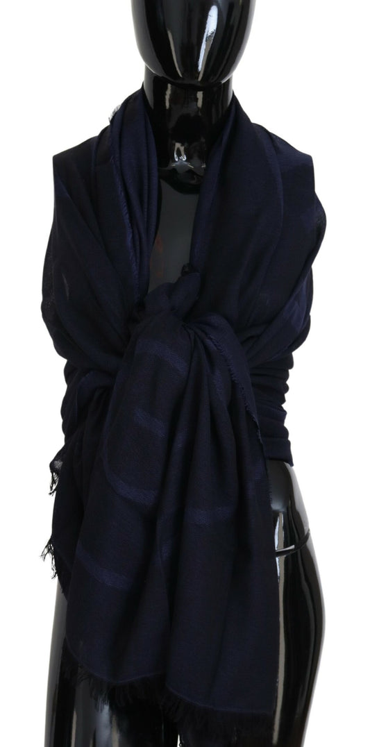 GF Ferre Elegant Fringed Wool Blend Scarf, , GF Ferre GF Ferre, Material: 58% Wool 42% Viscose, new-with-tags, Scarves - Women - Accessories -   Murillo Merchandise