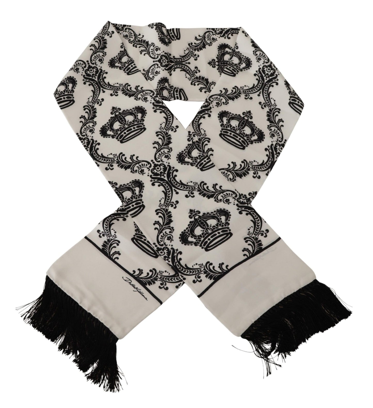 Dolce & Gabbana Royal Crown Printed Silk Men's Scarf, , Dolce & Gabbana Dolce & Gabbana, new-with-tags, Scarves - Men - Accessories -   Murillo Merchandise