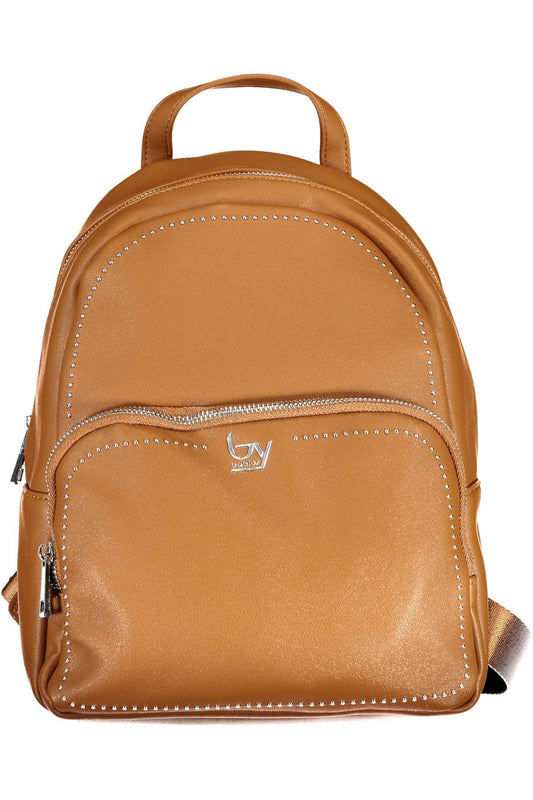 BYBLOS Elegant Brown Backpack with Contrasting Details, ,  Backpacks - Women - Bags, Brown, BYBLOS, new-with-tags -   Murillo Merchandise