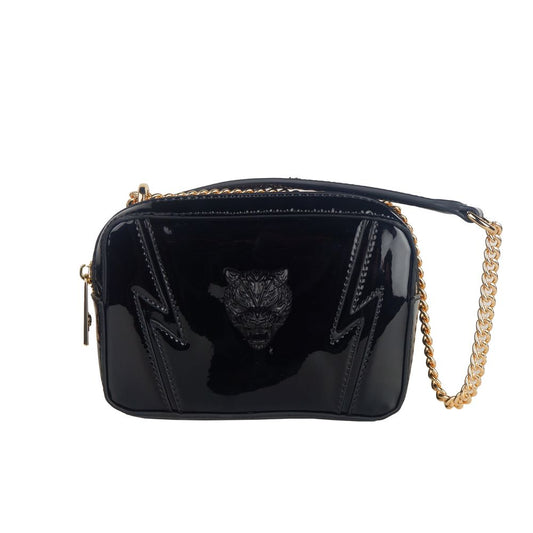 Plein Sport Elegant Black Chain Strap Shoulder Bag, , Plein Sport Black, Crossbody Bags - Women - Bags, new-with-tags, Plein Sport -   Murillo Merchandise