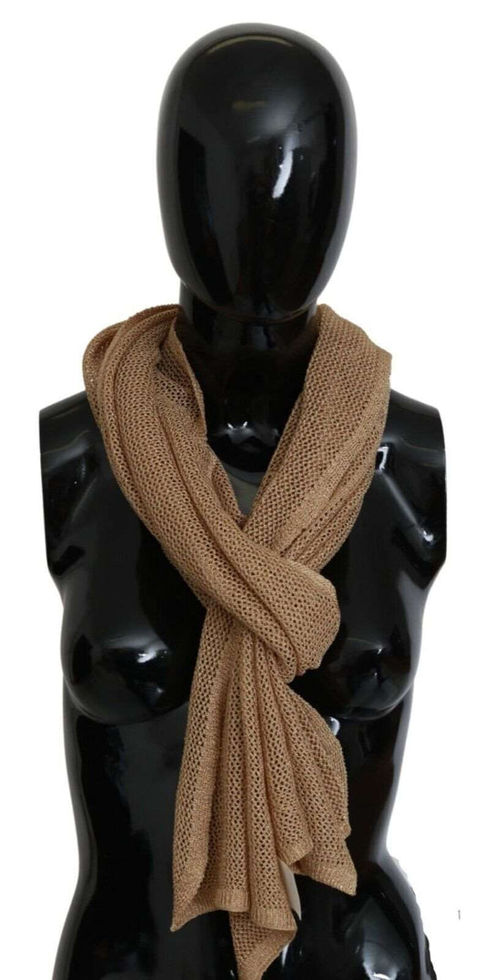 GF Ferre Brown Neck Wrap Winter Shawl Foulard Scarf, , GF Ferre Brown, GF Ferre, Material: Fabric, Scarves - Men - Accessories -   Murillo Merchandise