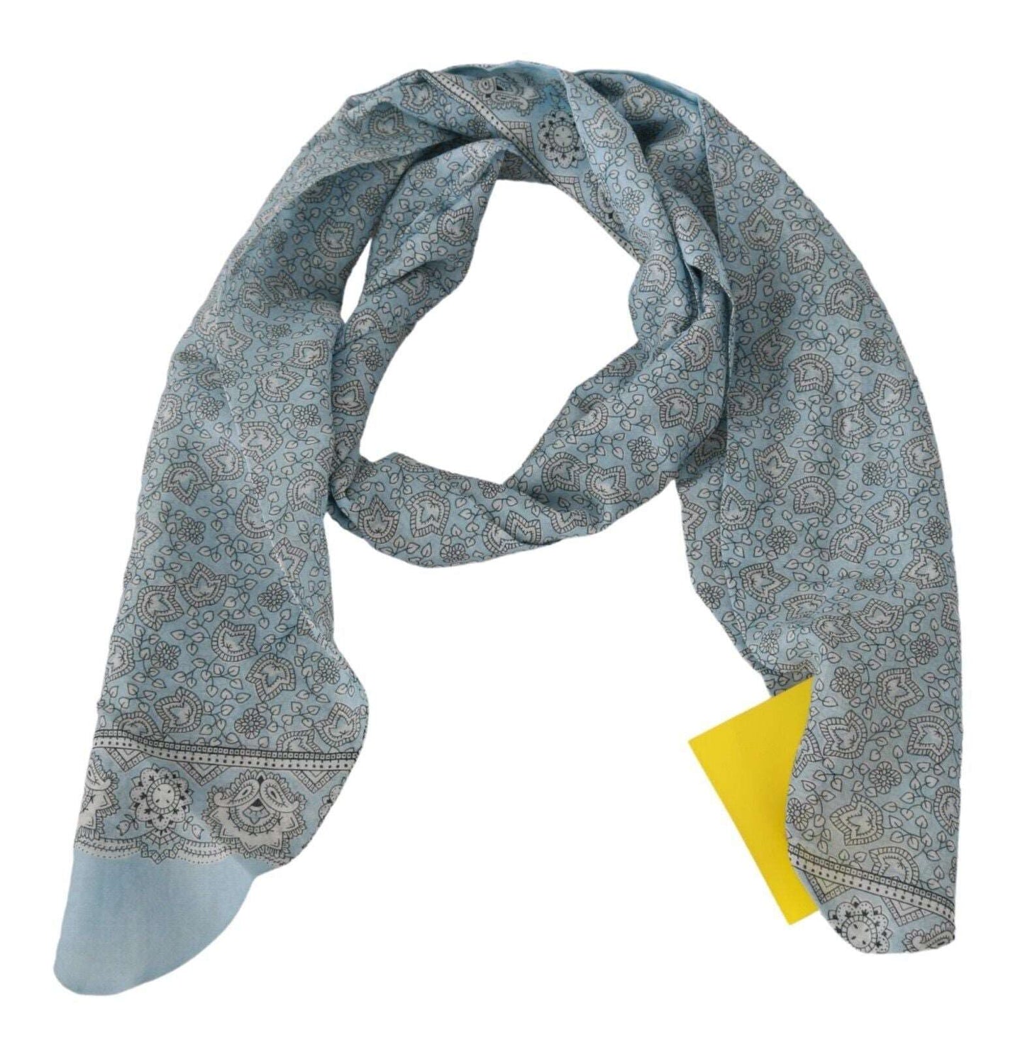 Ermanno Scervino Light Blue Bandana Wrap Shawl Foulard Scarf, , Ermanno Scervino Ermanno Scervino, Light Blue, Material: Silk, Scarves - Men - Accessories -   Murillo Merchandise