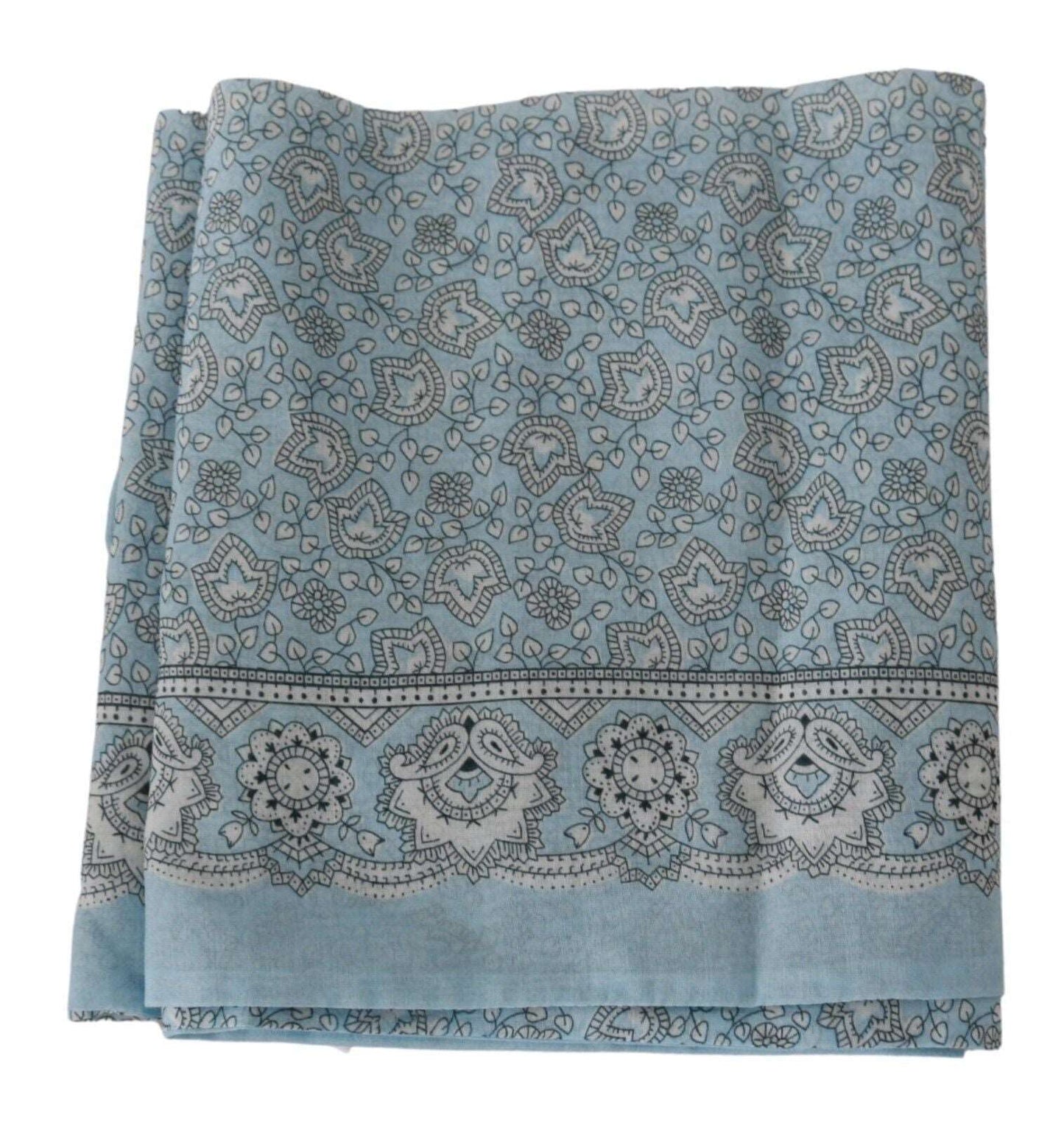 Ermanno Scervino Light Blue Bandana Wrap Shawl Foulard Scarf, , Ermanno Scervino Ermanno Scervino, Light Blue, Material: Silk, Scarves - Men - Accessories -   Murillo Merchandise