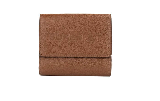 Burberry Luna Tan Grained Leather Small Coin Pouch Snap Wallet, , Burberry Burberry, Wallets - Women - Bags -   Murillo Merchandise