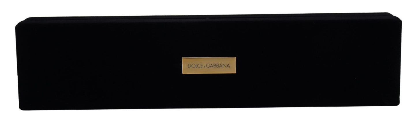 Dolce & Gabbana Elegant Velvet Jewelry Storage Box, , Dolce & Gabbana Black, Dolce & Gabbana, Material: Velvet, Other - Women - Accessories -   Murillo Merchandise