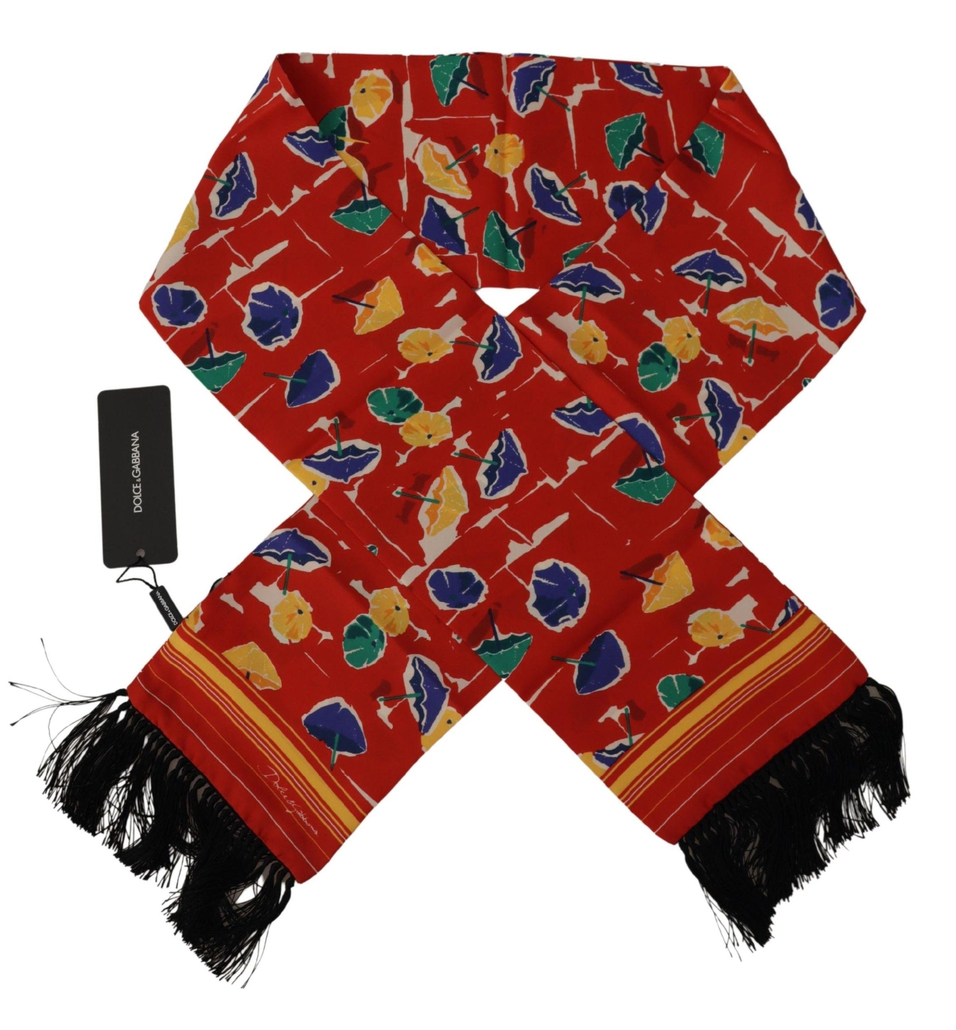 Dolce & Gabbana Elegant Multicolor Silk Men's Scarf, , Dolce & Gabbana Dolce & Gabbana, Material: 100% Silk, Scarves - Men - Accessories -   Murillo Merchandise