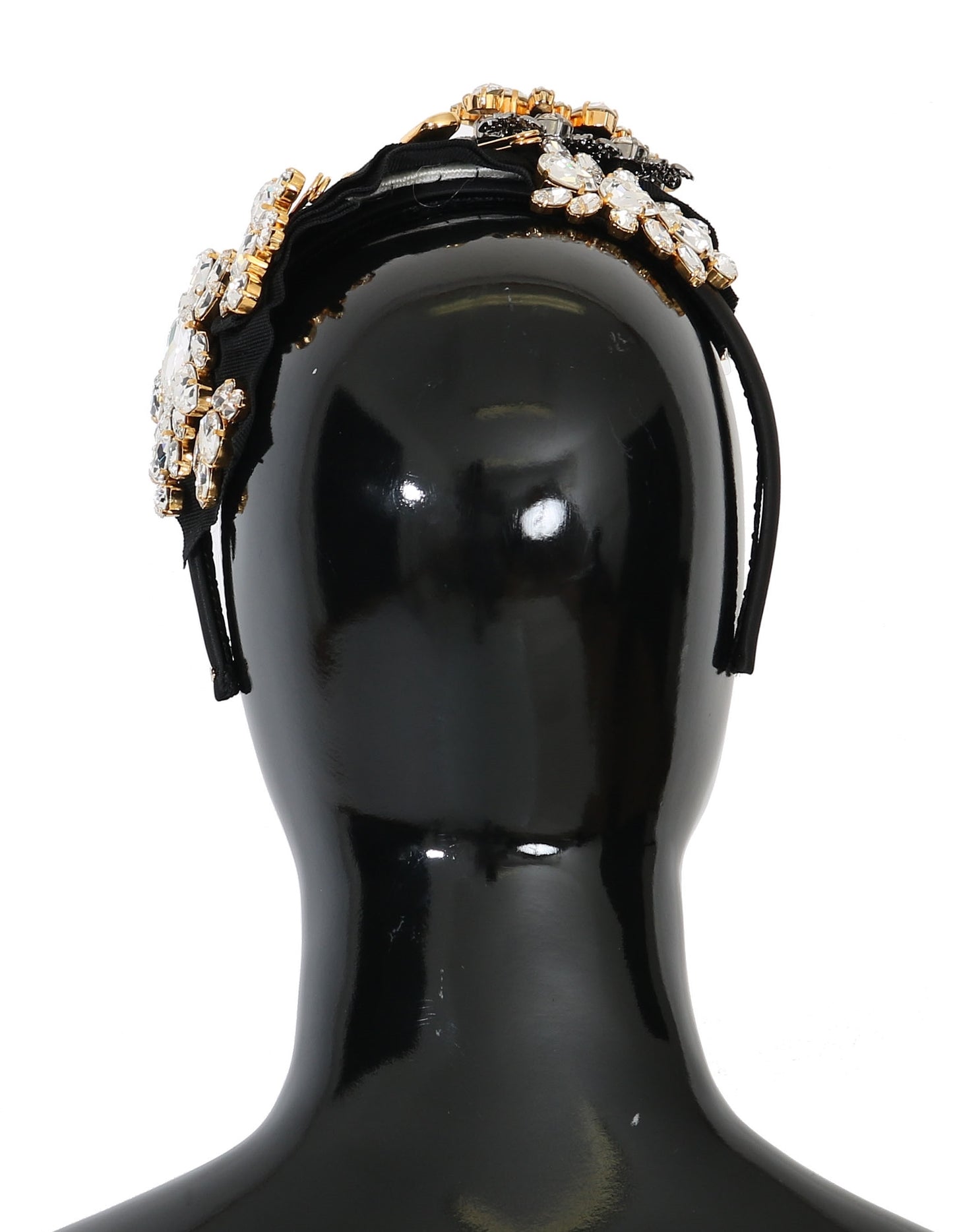 Dolce & Gabbana Elegant Black Crystal Headband Diadem, , Dolce & Gabbana 10% PA, 20% Cotton, 20% LU, 30% Nylon, Dolce & Gabbana, Headbands - Women - Accessories, Material: 10% Acrylic -   Murillo Merchandise