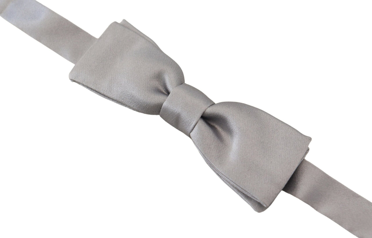 Dolce & Gabbana Elegant Gray Silk Bow Tie, , Dolce & Gabbana Dolce & Gabbana, Gray, Material: 100% Silk, Ties & Bowties - Men - Accessories -   Murillo Merchandise