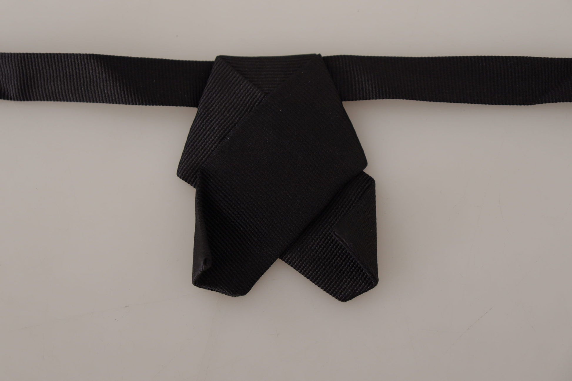 Dolce & Gabbana Elegant Black Silk Bow Tie, , Dolce & Gabbana Black, Dolce & Gabbana, Material: 100% Silk, Ties & Bowties - Men - Accessories -   Murillo Merchandise