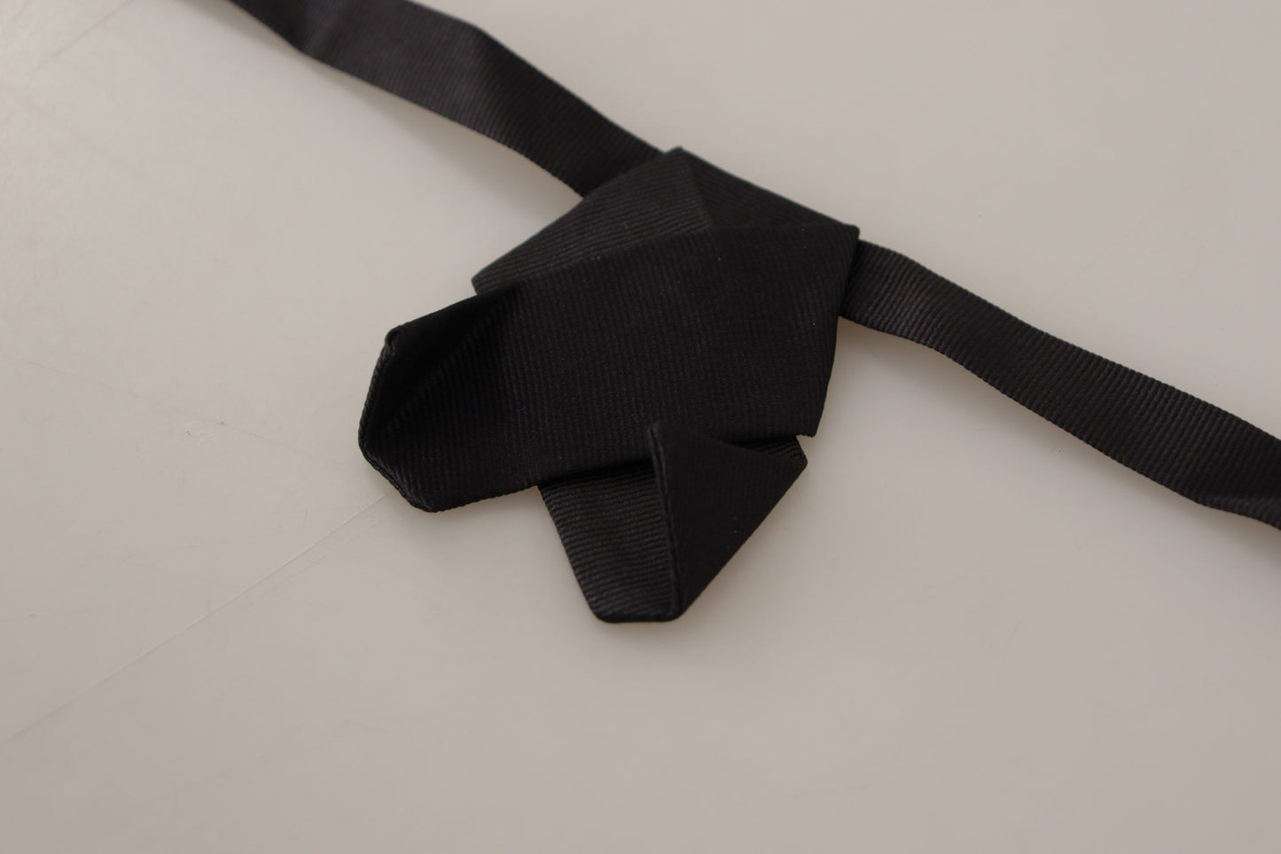 Dolce & Gabbana Elegant Black Silk Bow Tie, , Dolce & Gabbana Black, Dolce & Gabbana, Material: 100% Silk, Ties & Bowties - Men - Accessories -   Murillo Merchandise