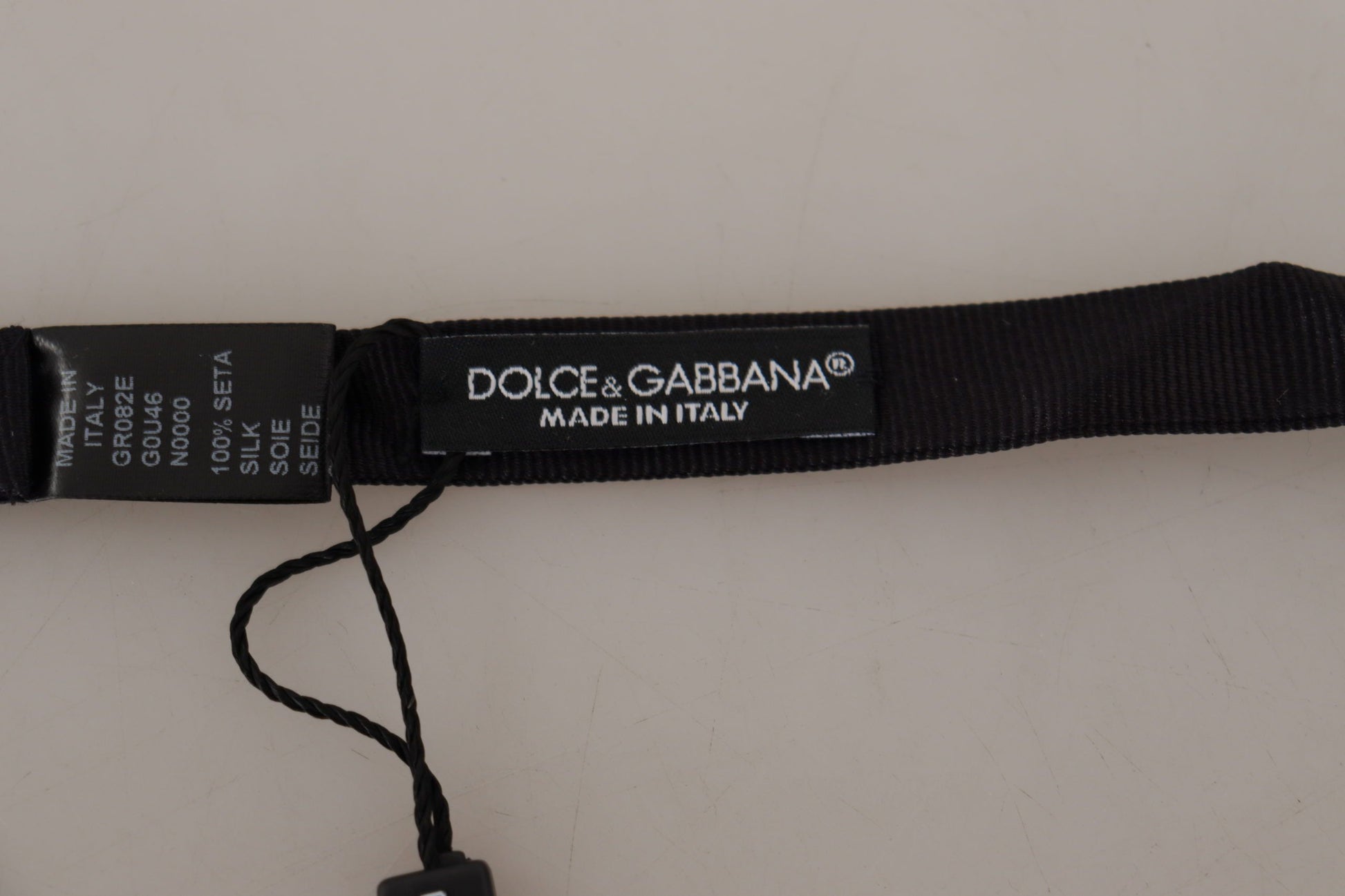 Dolce & Gabbana Elegant Black Silk Bow Tie, , Dolce & Gabbana Black, Dolce & Gabbana, Material: 100% Silk, Ties & Bowties - Men - Accessories -   Murillo Merchandise