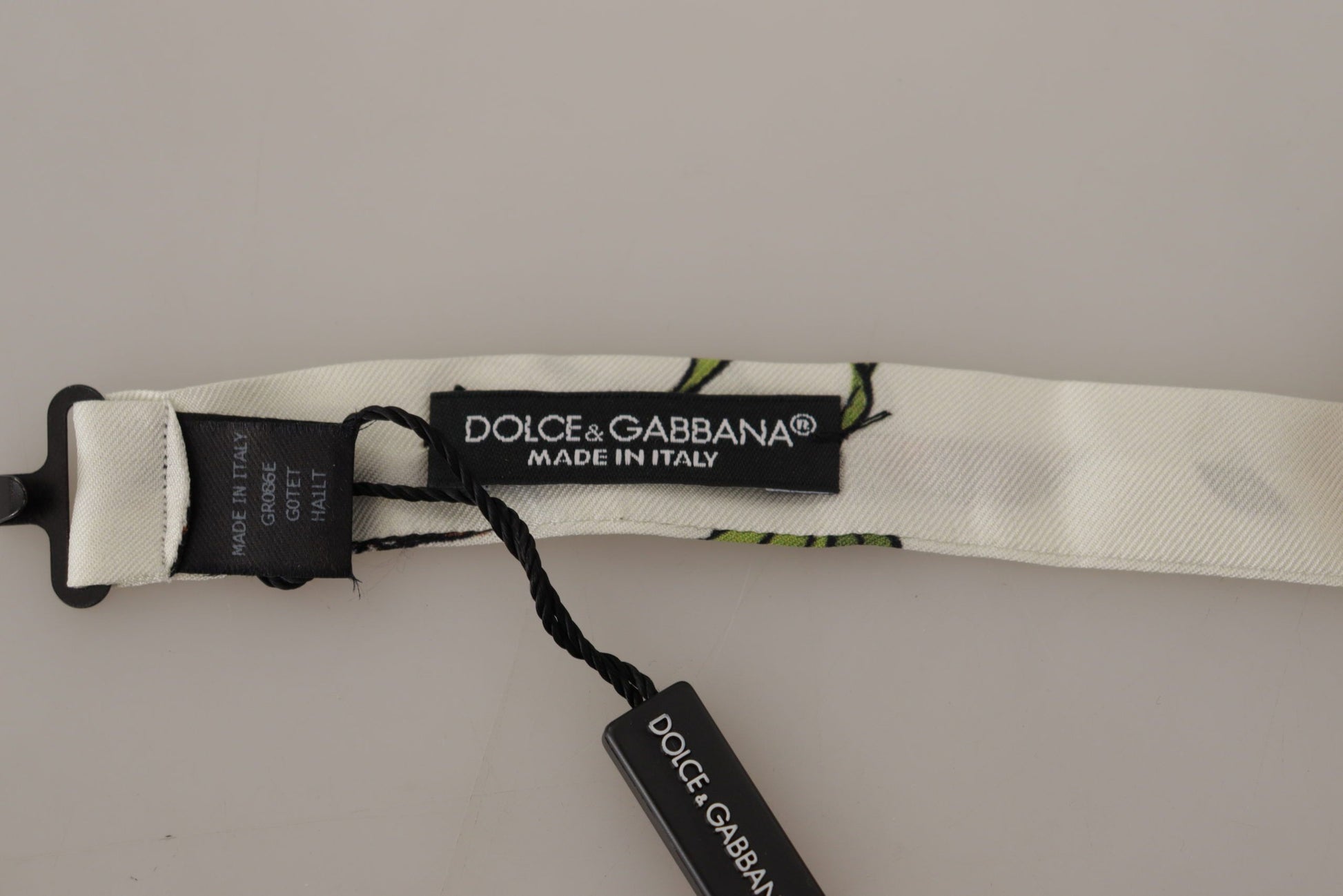 Dolce & Gabbana Elegant White Silk Patterned Bow Tie, , Dolce & Gabbana Dolce & Gabbana, Material: 100% Silk, Ties & Bowties - Men - Accessories, White -   Murillo Merchandise