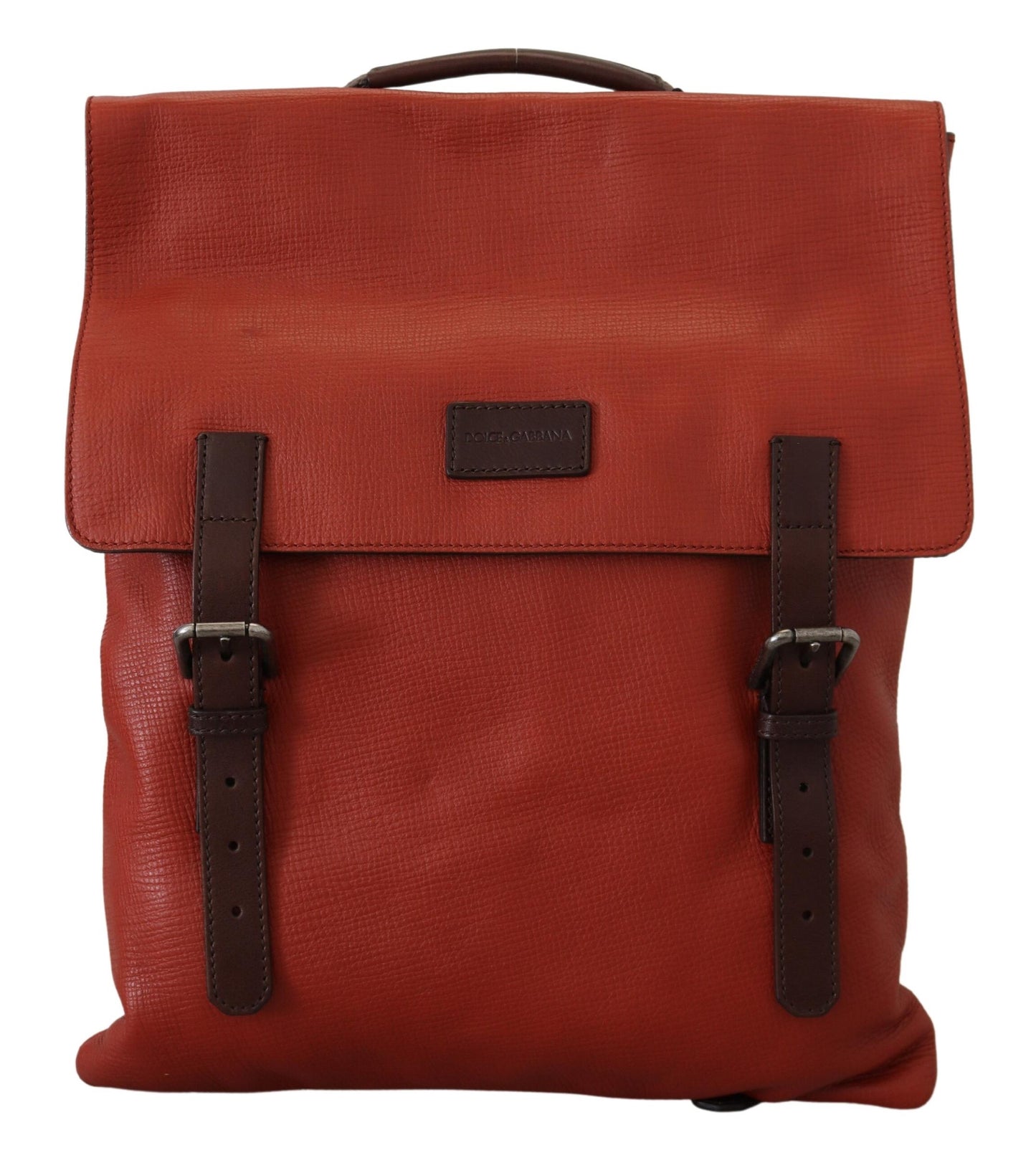 Dolce & Gabbana Elegant Calfskin Leather Backpack in Orange, , Dolce & Gabbana Backpacks - Men - Bags, Dolce & Gabbana, Material: 82% Calfskin Leather 18% Cotton -   Murillo Merchandise