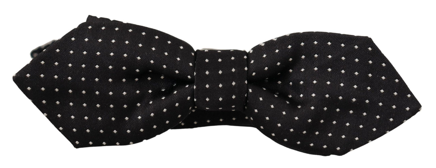 Dolce & Gabbana Exquisite Silk Polka Dot Bow Tie, , Dolce & Gabbana Black, Dolce & Gabbana, Material: 100% Silk, Ties & Bowties - Men - Accessories -   Murillo Merchandise