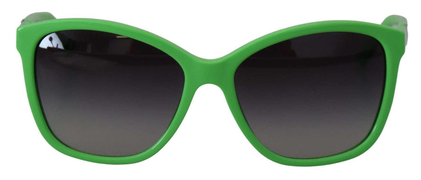 Dolce & Gabbana Chic Green Acetate Round Sunglasses, , Dolce & Gabbana Dolce & Gabbana, Green, Material: 100% Acetate, Sunglasses for Women - Sunglasses -   Murillo Merchandise