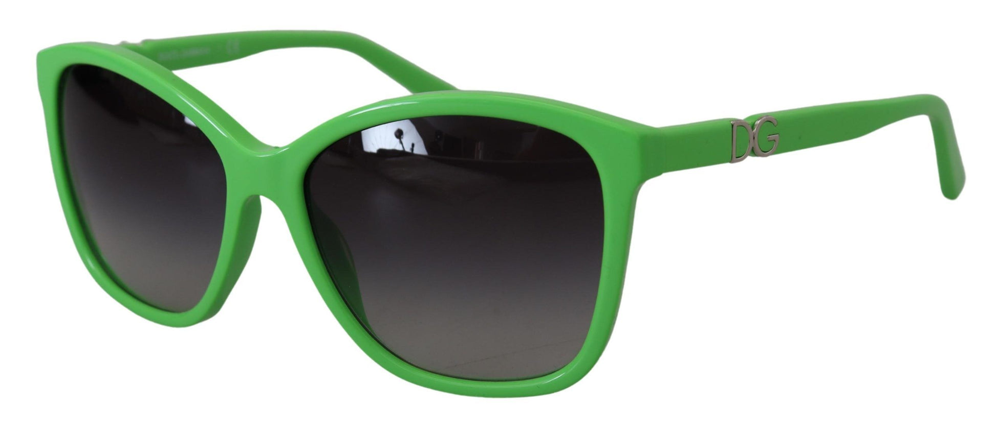 Dolce & Gabbana Chic Green Acetate Round Sunglasses, , Dolce & Gabbana Dolce & Gabbana, Green, Material: 100% Acetate, Sunglasses for Women - Sunglasses -   Murillo Merchandise