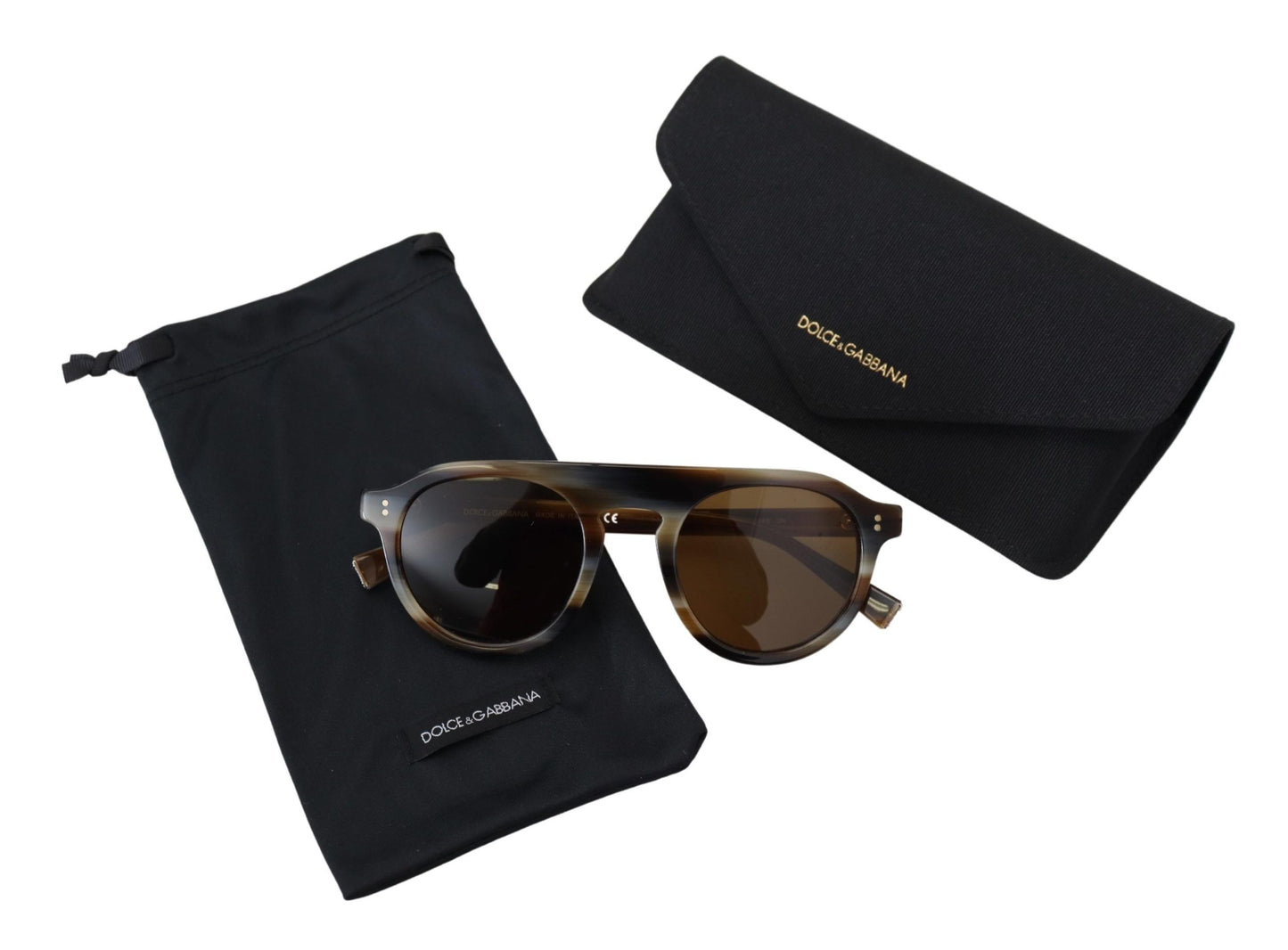 Dolce & Gabbana Timeless Tortoiseshell Unisex Sunglasses, , Dolce & Gabbana Brown, Dolce & Gabbana, Material: Acetate, Sunglasses for Women - Sunglasses -   Murillo Merchandise