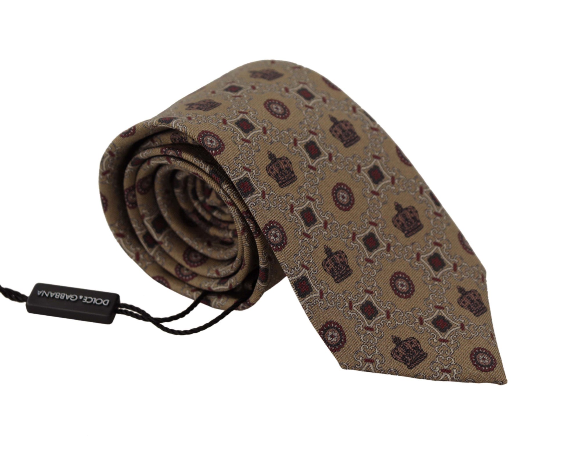 Dolce & Gabbana Elegant Silk Beige Necktie, , Dolce & Gabbana Beige, Dolce & Gabbana, Material: 100% Silk, Ties & Bowties - Men - Accessories -   Murillo Merchandise