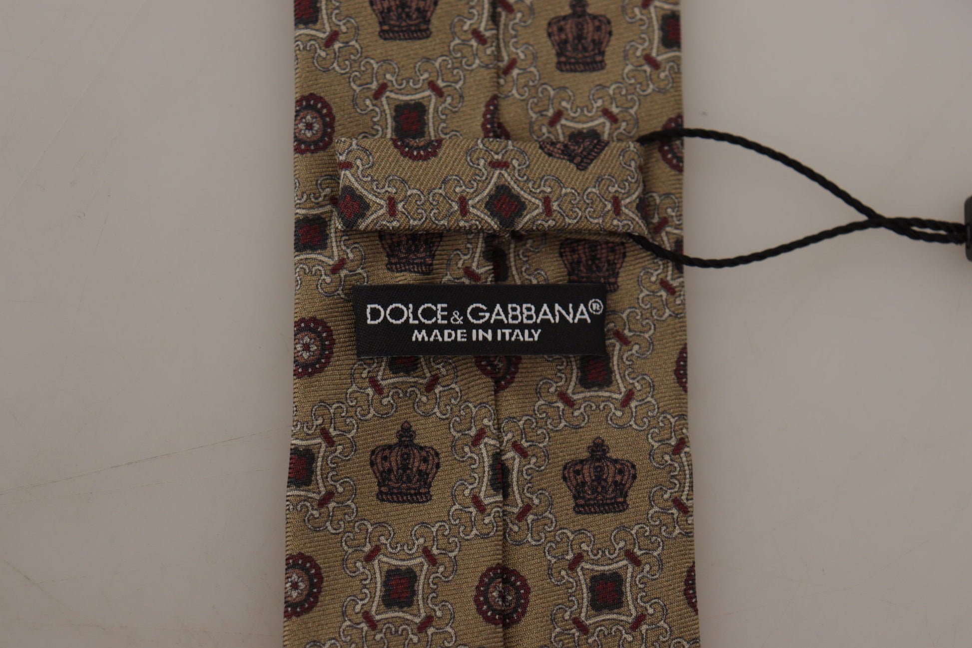 Dolce & Gabbana Elegant Silk Beige Necktie, , Dolce & Gabbana Beige, Dolce & Gabbana, Material: 100% Silk, Ties & Bowties - Men - Accessories -   Murillo Merchandise