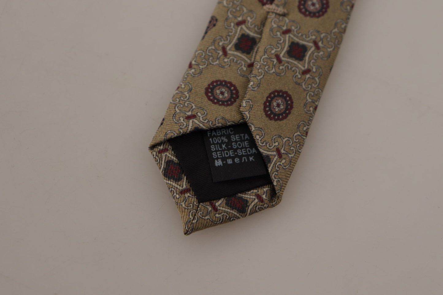 Dolce & Gabbana Elegant Silk Beige Necktie, , Dolce & Gabbana Beige, Dolce & Gabbana, Material: 100% Silk, Ties & Bowties - Men - Accessories -   Murillo Merchandise