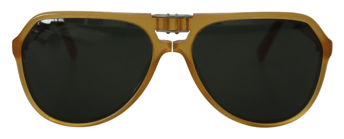 Dolce & Gabbana Chic Yellow Aviator Acetate Sunglasses, , Dolce & Gabbana Dolce & Gabbana, Material: 100% Acetate, Sunglasses for Women - Sunglasses, Yellow -   Murillo Merchandise