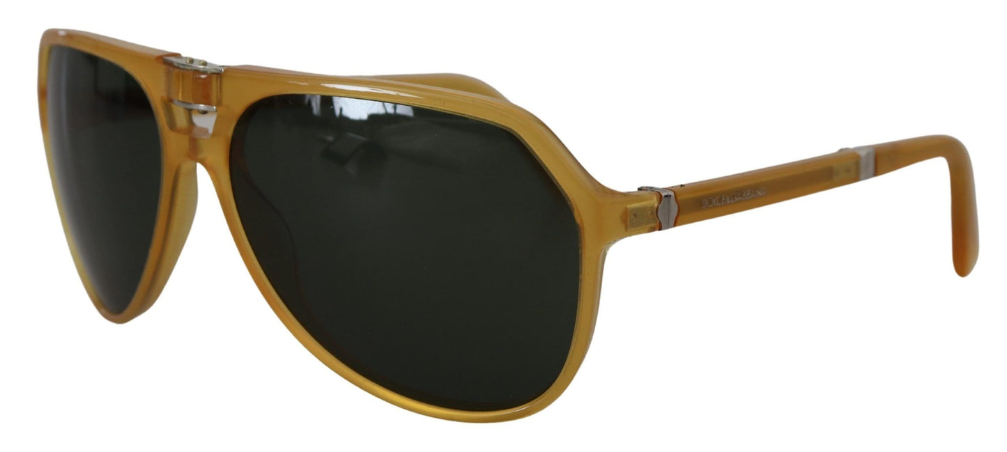 Dolce & Gabbana Chic Yellow Aviator Acetate Sunglasses, , Dolce & Gabbana Dolce & Gabbana, Material: 100% Acetate, Sunglasses for Women - Sunglasses, Yellow -   Murillo Merchandise