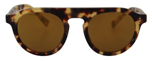 Dolce & Gabbana Chic Tortoiseshell Acetate Sunglasses, , Dolce & Gabbana Brown, Dolce & Gabbana, Material: 100% Acetate, Sunglasses for Women - Sunglasses -   Murillo Merchandise