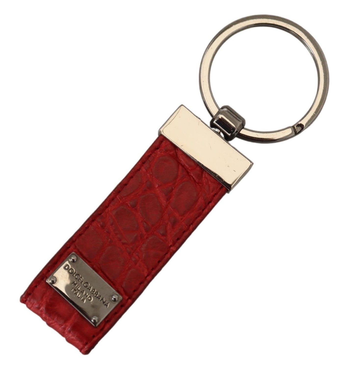 Dolce & Gabbana Chic Red Leather Keychain & Charm Accessory, , Dolce & Gabbana Dolce & Gabbana, Keychains - Women - Accessories, Material: 100% Leather, Red -   Murillo Merchandise