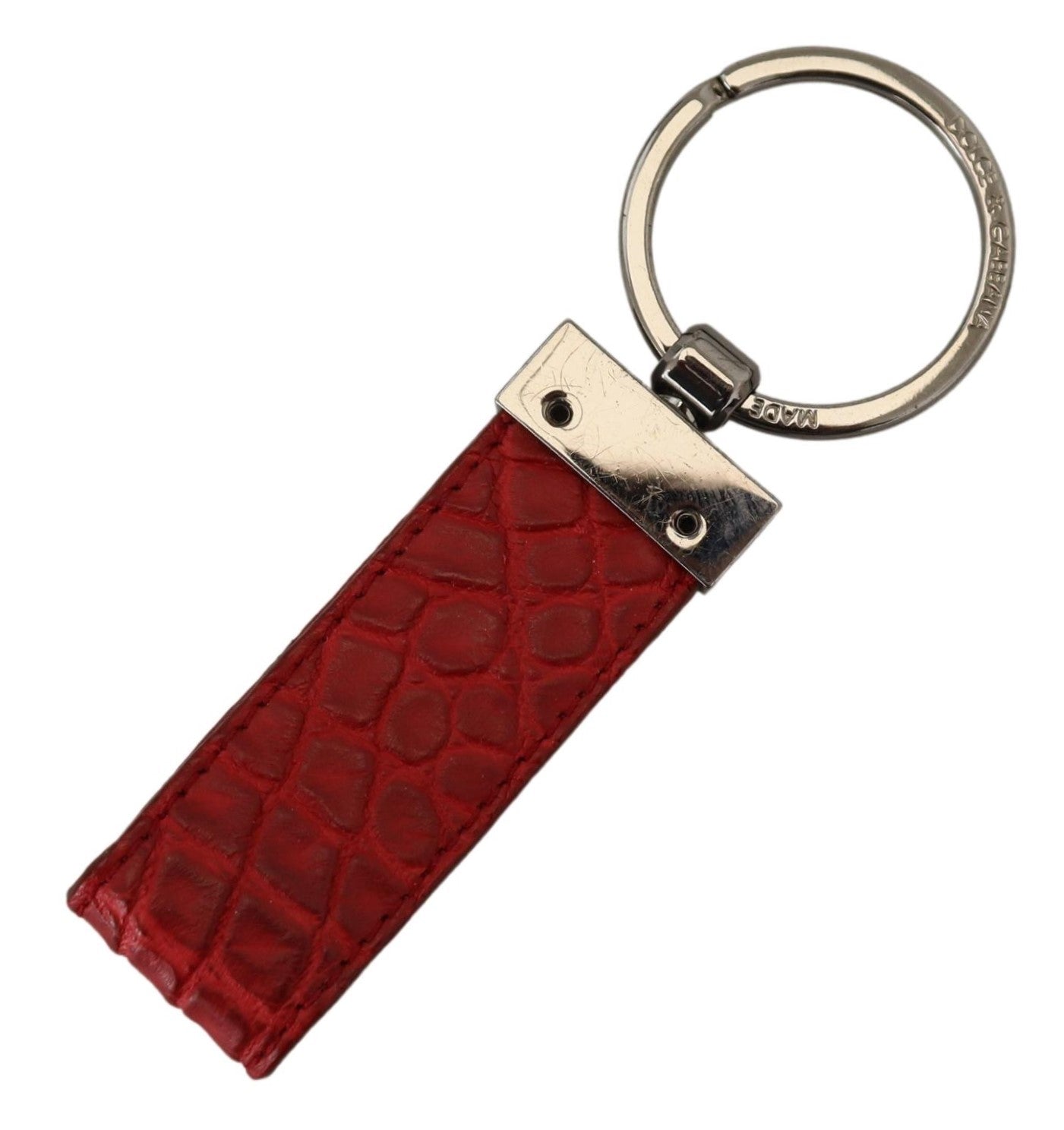 Dolce & Gabbana Chic Red Leather Keychain & Charm Accessory, , Dolce & Gabbana Dolce & Gabbana, Keychains - Women - Accessories, Material: 100% Leather, Red -   Murillo Merchandise