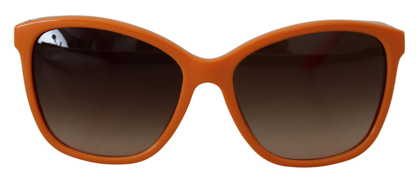 Dolce & Gabbana Chic Orange Round Sunglasses for Women, , Dolce & Gabbana Dolce & Gabbana, Material: 100% Acetate, Orange, Sunglasses for Women - Sunglasses -   Murillo Merchandise