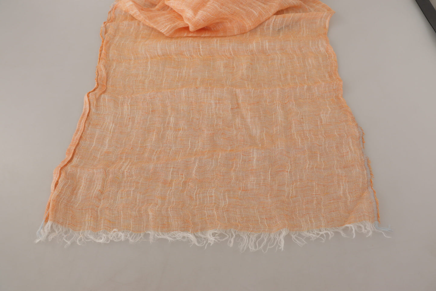 Malo Elegant Peach Linen Scarf, , Malo Malo, Material: 100% Linen, Scarves - Women - Accessories -   Murillo Merchandise