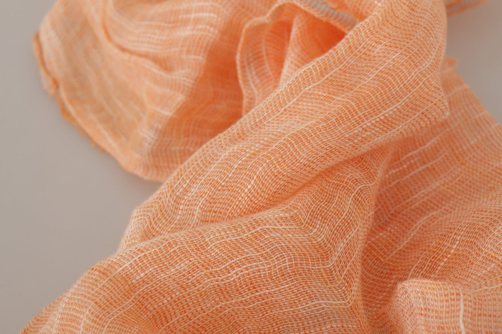 Malo Elegant Peach Linen Scarf, , Malo Malo, Material: 100% Linen, Scarves - Women - Accessories -   Murillo Merchandise