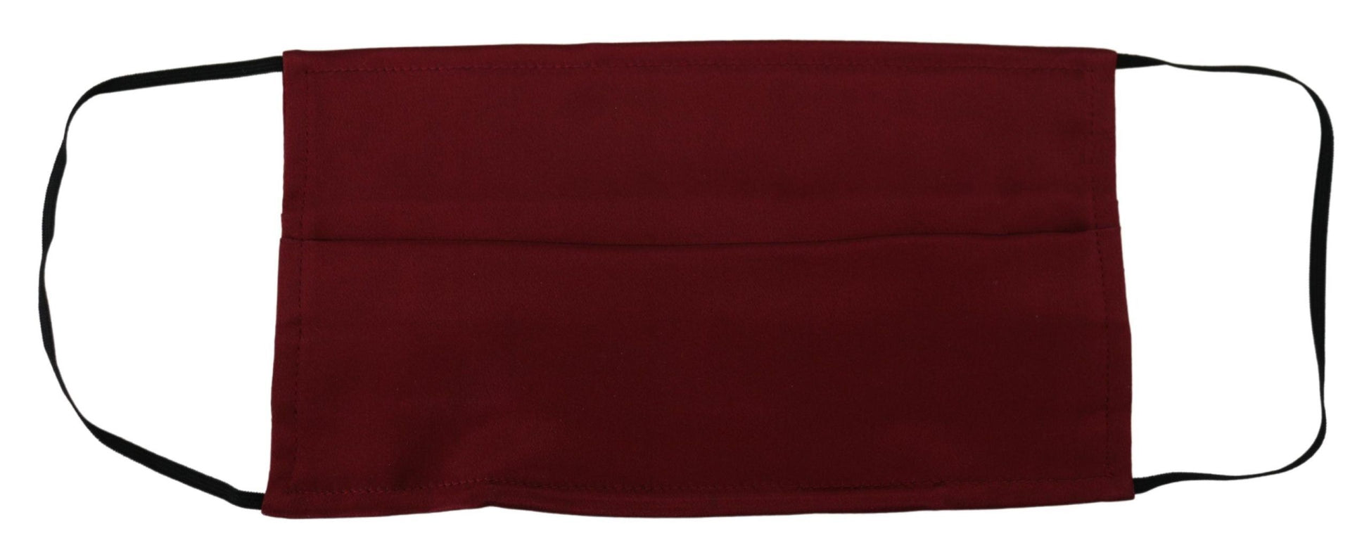 Dolce & Gabbana Elegant Silk Pleated Maroon Face Mask, , Dolce & Gabbana Dolce & Gabbana, Maroon, Material: 100% Silk, Other - Women - Accessories -   Murillo Merchandise