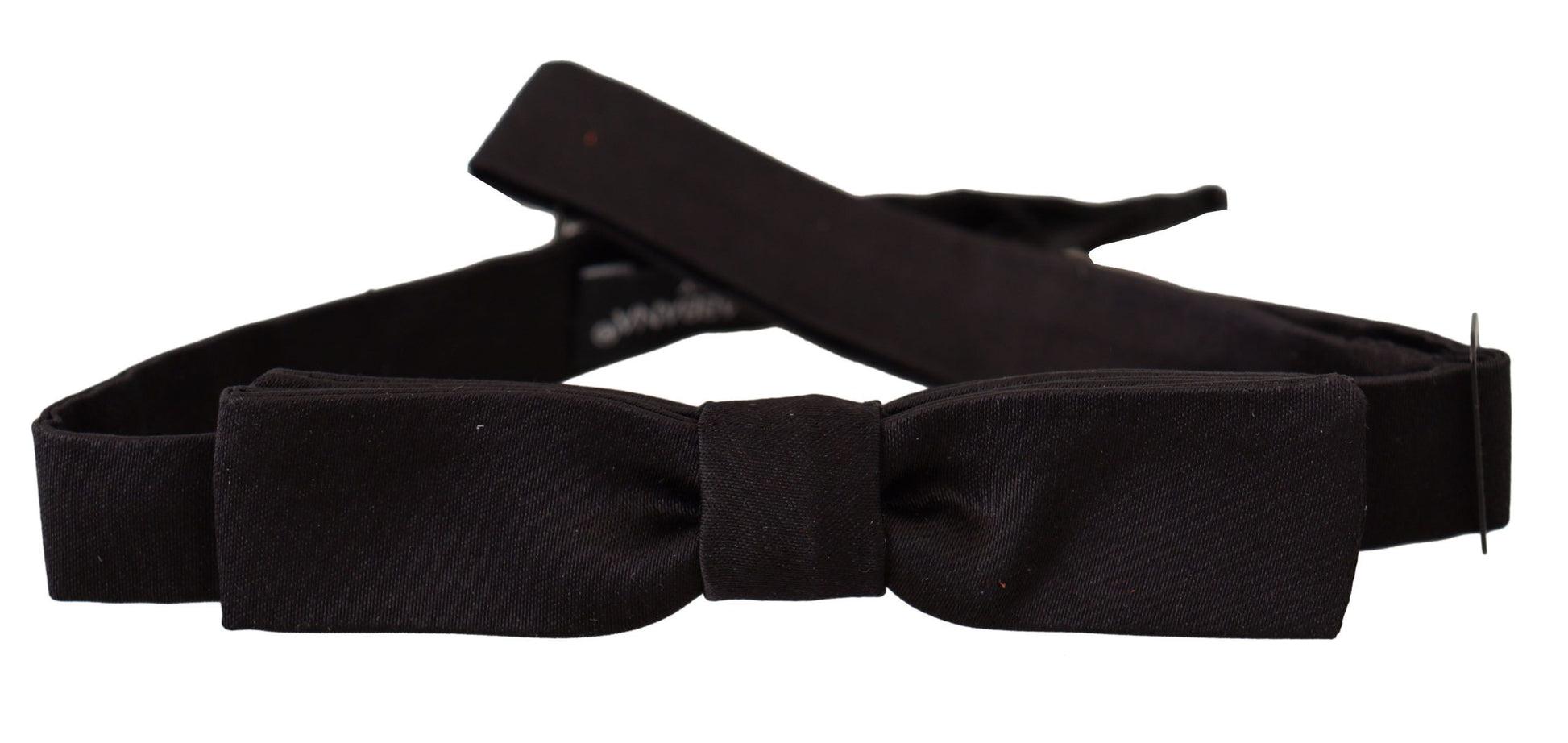 Dolce & Gabbana Elegant Black Silk Bow Tie, , Dolce & Gabbana Black, Dolce & Gabbana, Material: 100% Silk, Ties & Bowties - Men - Accessories -   Murillo Merchandise