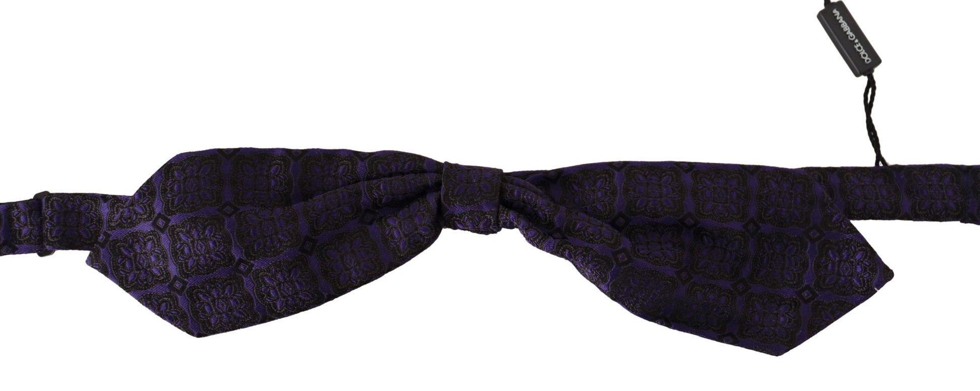 Dolce & Gabbana Elegant Blue Geometric Silk Bow Tie, , Dolce & Gabbana Blue, Dolce & Gabbana, Material: 100% Silk, Ties & Bowties - Men - Accessories -   Murillo Merchandise