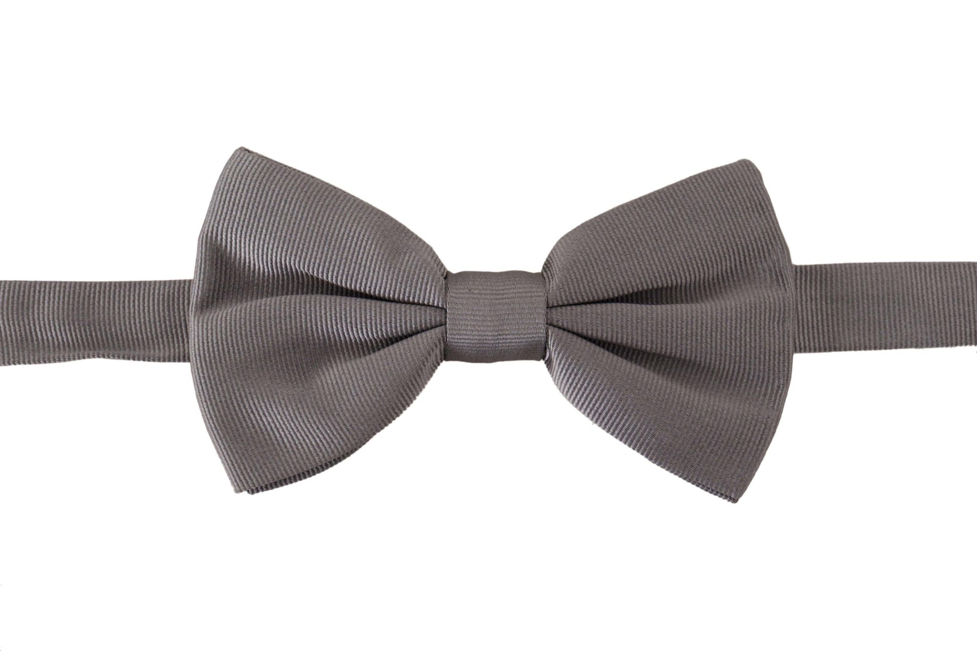 Dolce & Gabbana Elegant Gray Silk Bow Tie, , Dolce & Gabbana Dolce & Gabbana, Gray, Material: 100% Silk, Ties & Bowties - Men - Accessories -   Murillo Merchandise