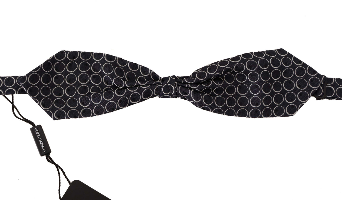 Dolce & Gabbana Elegant Black and White Silk Bow Tie, , Dolce & Gabbana Black, Dolce & Gabbana, Material: 100% Silk, Ties & Bowties - Men - Accessories -   Murillo Merchandise