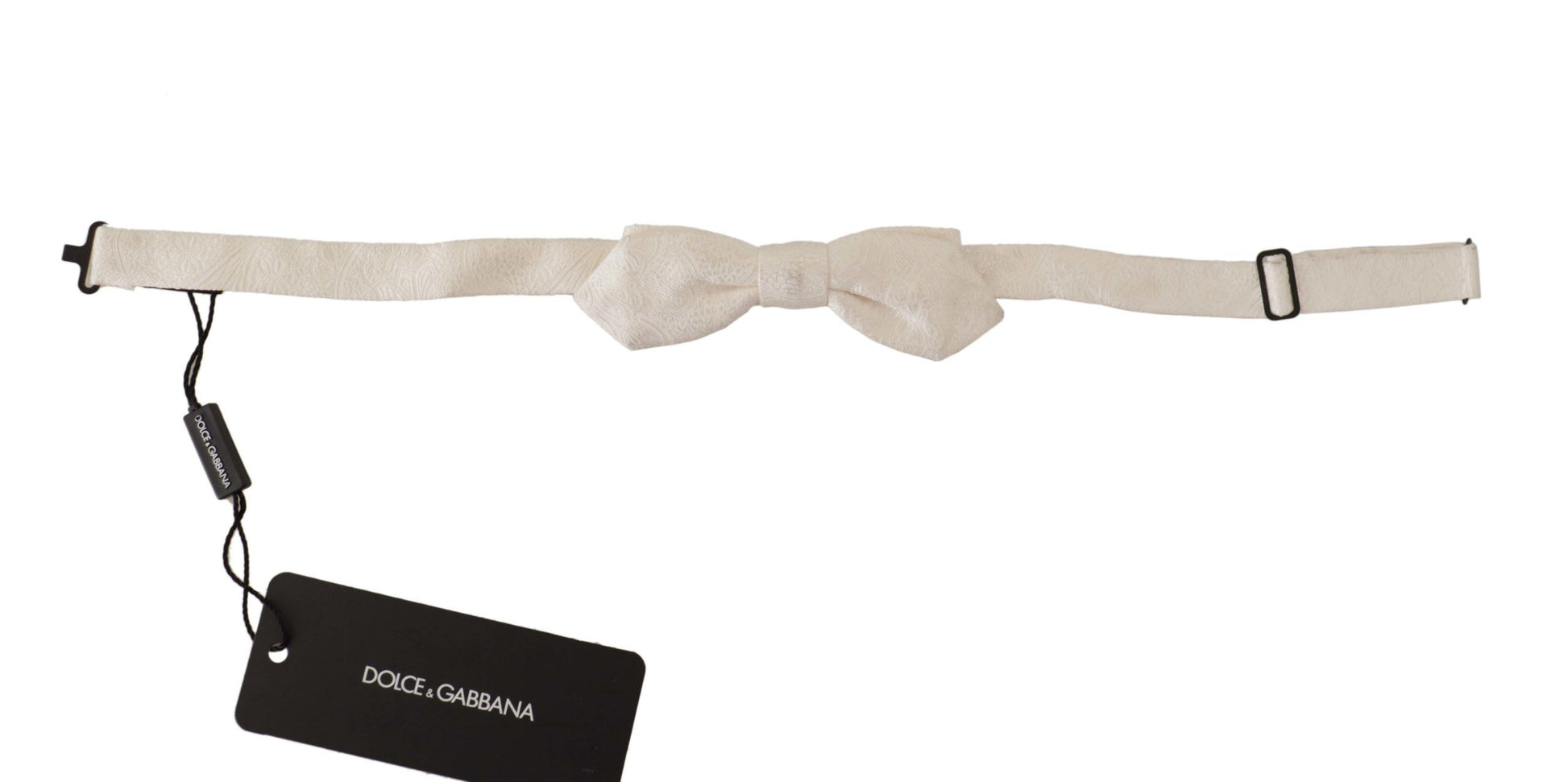 Dolce & Gabbana Elegant White Silk Bow Tie, , Dolce & Gabbana Dolce & Gabbana, Material: 100% Silk, Ties & Bowties - Men - Accessories, White -   Murillo Merchandise