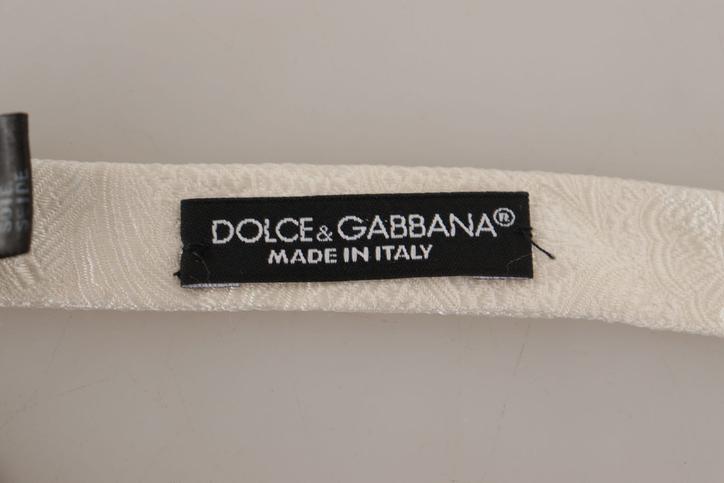 Dolce & Gabbana Elegant White Silk Bow Tie, , Dolce & Gabbana Dolce & Gabbana, Material: 100% Silk, Ties & Bowties - Men - Accessories, White -   Murillo Merchandise