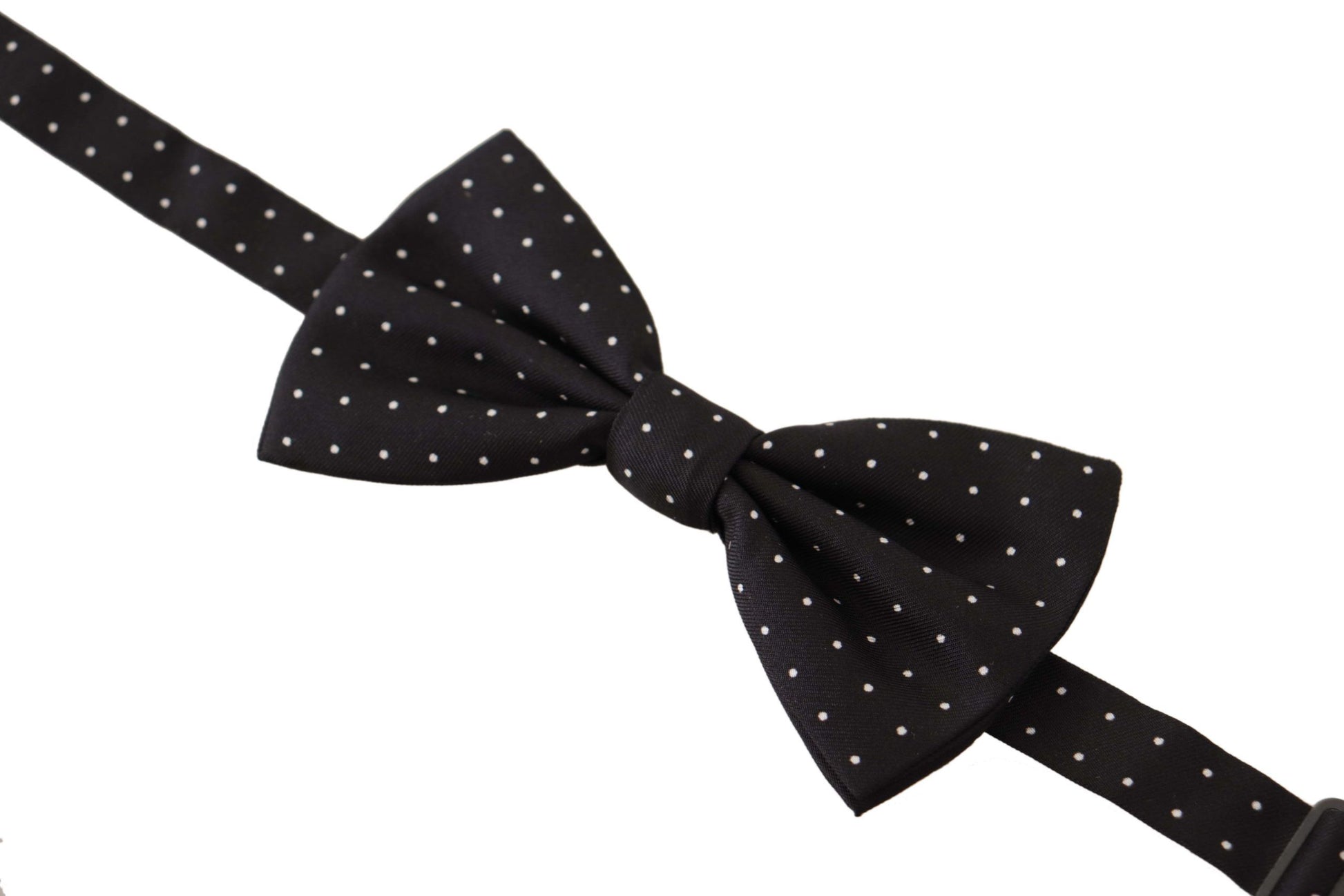 Dolce & Gabbana Elegant Black Polka Dot Silk Bow Tie, , Dolce & Gabbana Black, Dolce & Gabbana, Material: 100% Silk, Ties & Bowties - Men - Accessories -   Murillo Merchandise