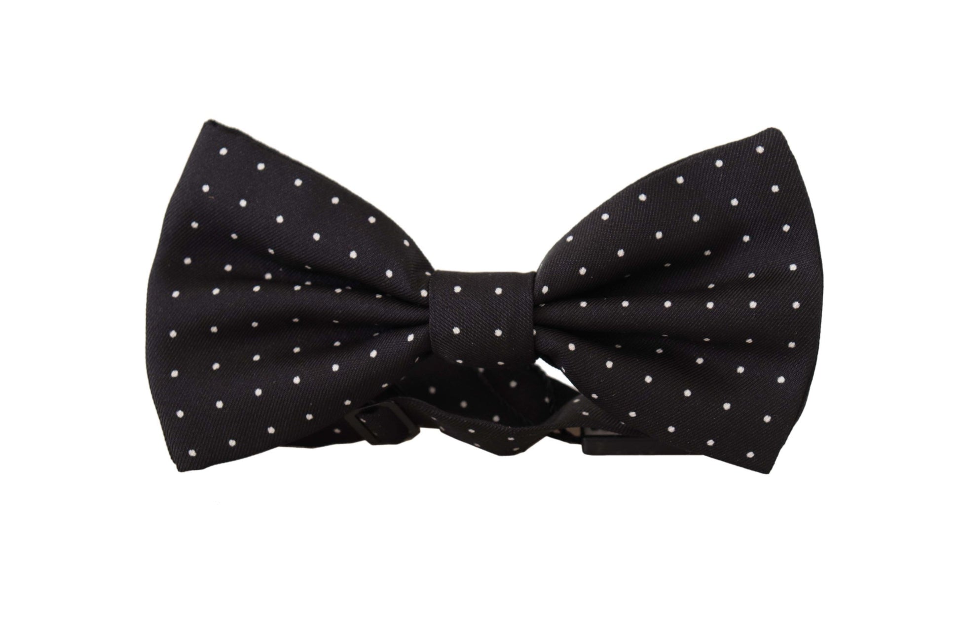 Dolce & Gabbana Elegant Black Polka Dot Silk Bow Tie, , Dolce & Gabbana Black, Dolce & Gabbana, Material: 100% Silk, Ties & Bowties - Men - Accessories -   Murillo Merchandise