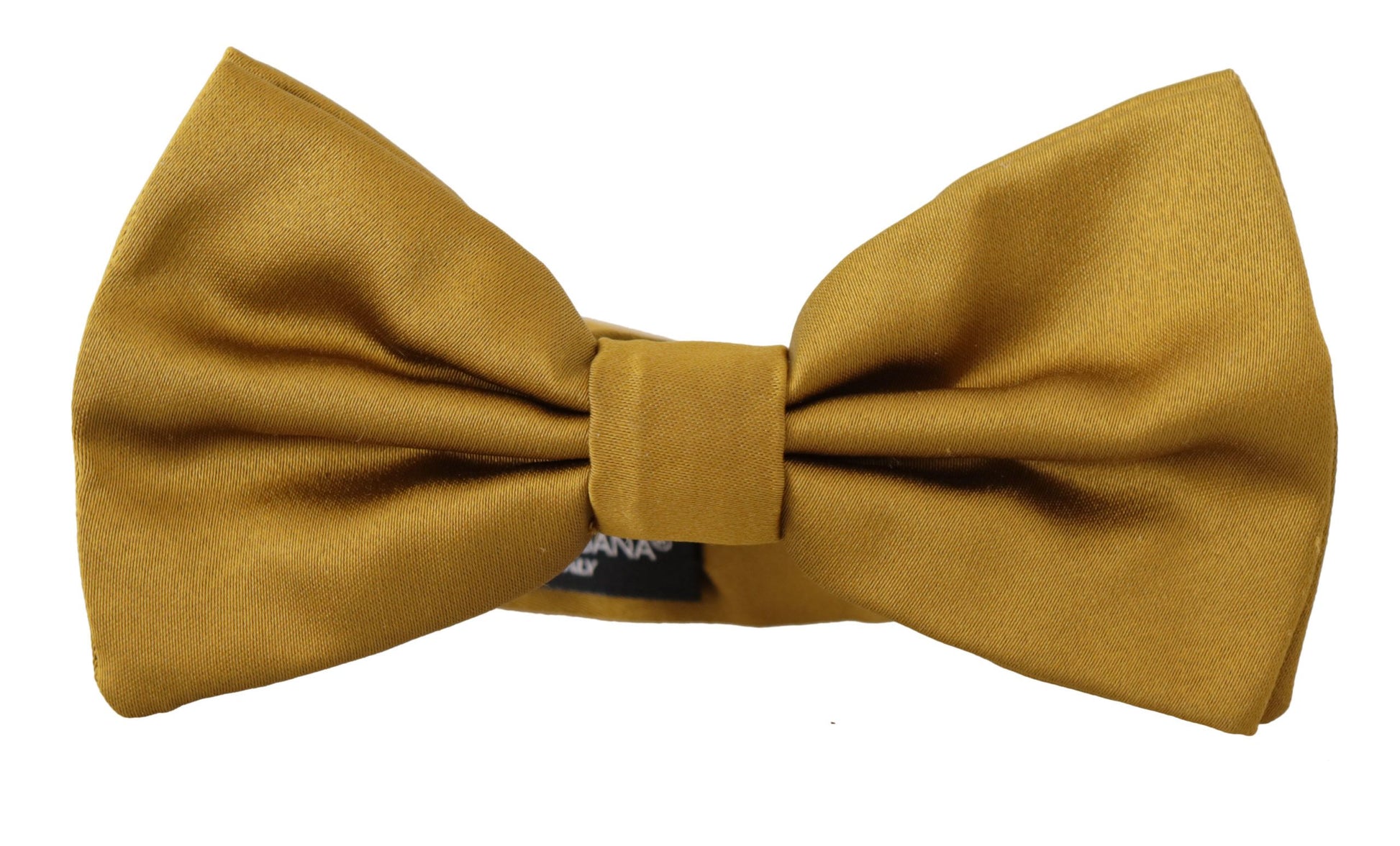 Dolce & Gabbana Elegant Mustard Yellow Silk Bow Tie, , Dolce & Gabbana Dolce & Gabbana, Material: 100% Silk, Ties & Bowties - Men - Accessories, Yellow -   Murillo Merchandise