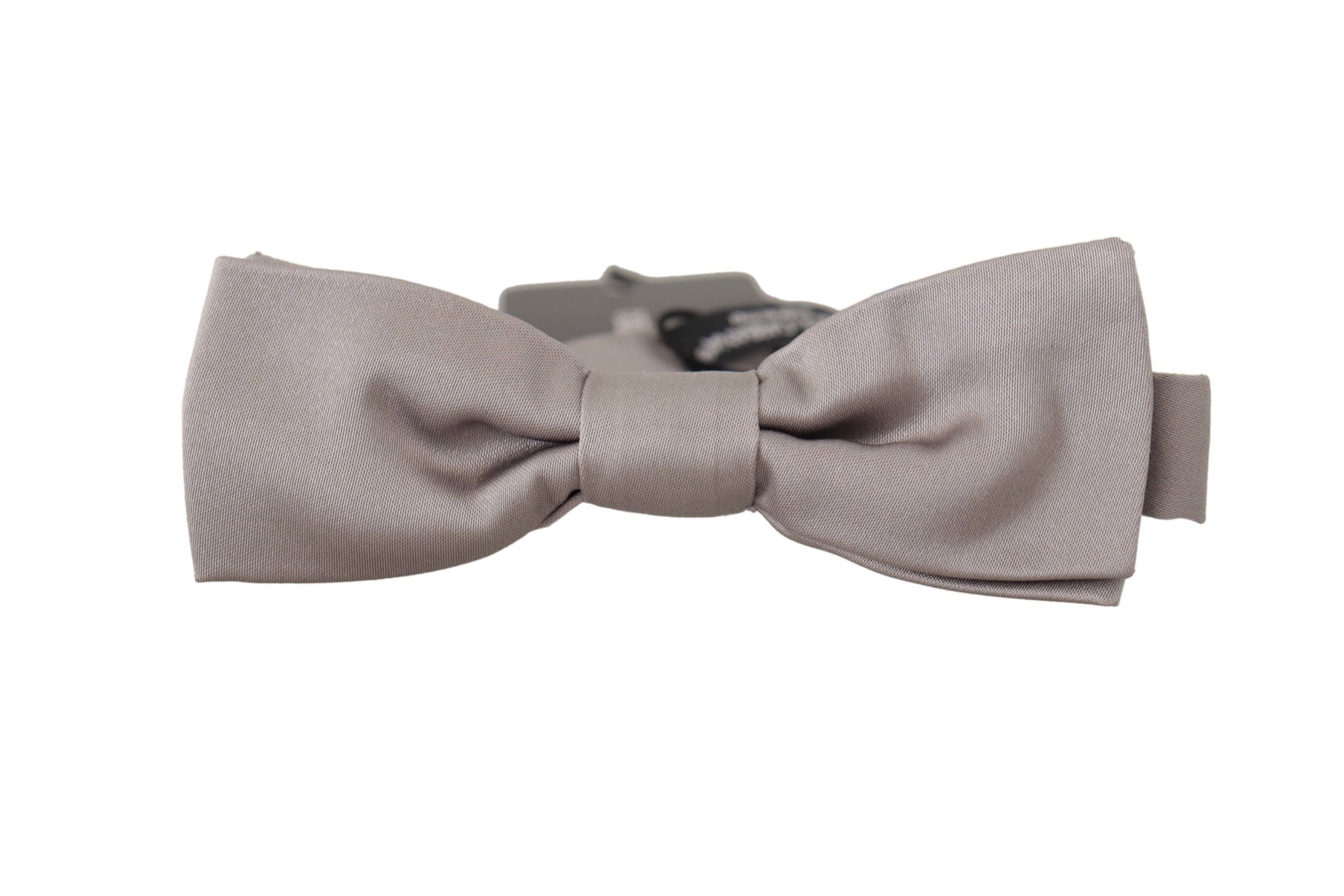 Dolce & Gabbana Elegant Silver Silk Bow Tie for Sophisticated Evening, , Dolce & Gabbana Dolce & Gabbana, Material: 100% Silk, Silver, Ties & Bowties - Men - Accessories -   Murillo Merchandise