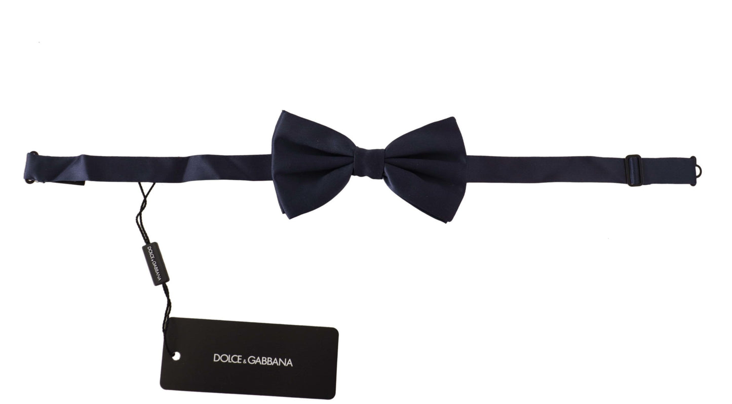 Dolce & Gabbana Elegant Sapphire Silk Bow Tie, , Dolce & Gabbana Blue, Dolce & Gabbana, Material: 100% Silk, Ties & Bowties - Men - Accessories -   Murillo Merchandise