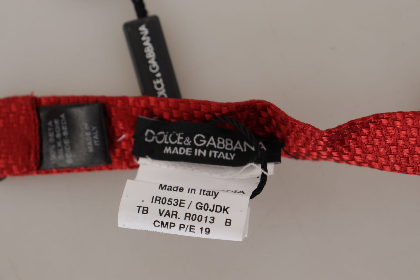 Dolce & Gabbana Elegant Red Silk Bow Tie, , Dolce & Gabbana Dolce & Gabbana, Material: 100% Silk, Red, Ties & Bowties - Men - Accessories -   Murillo Merchandise