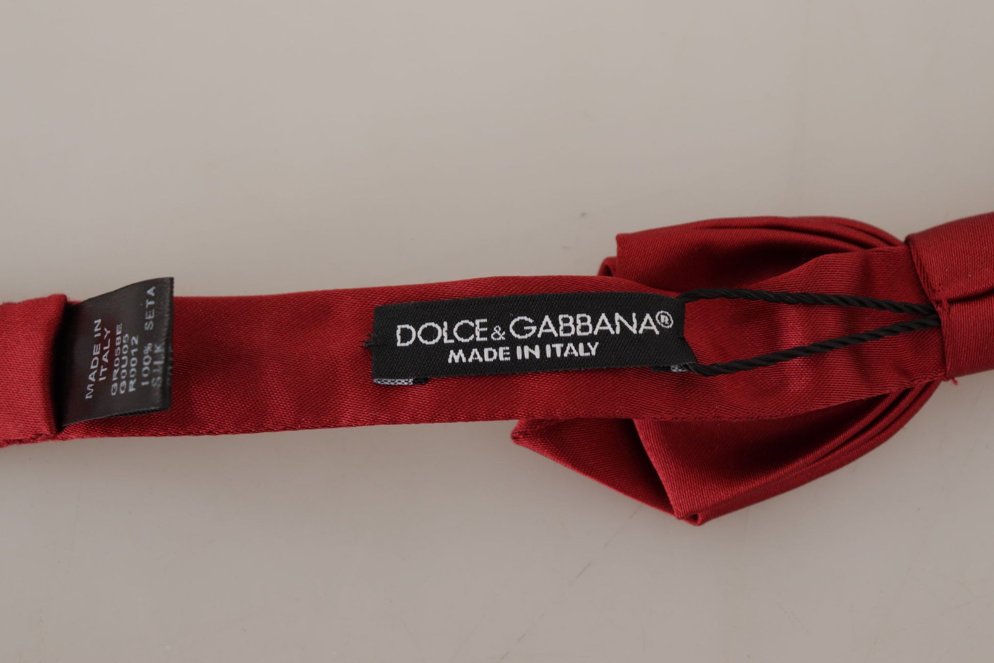 Dolce & Gabbana Elegant Red Silk Bow Tie, , Dolce & Gabbana Dolce & Gabbana, Material: 100% Silk, Red, Ties & Bowties - Men - Accessories -   Murillo Merchandise