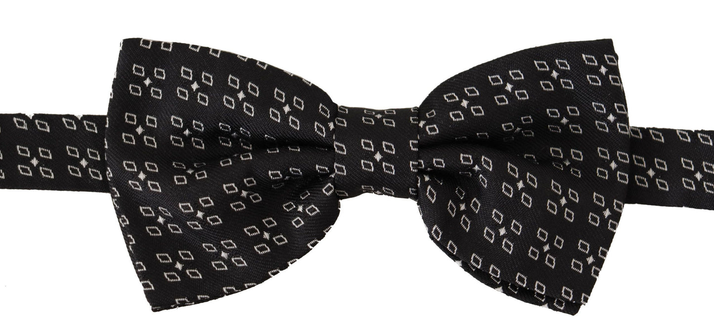 Dolce & Gabbana Elegant Polka Dot Silk Bow Tie, , Dolce & Gabbana Black, Dolce & Gabbana, Material: 100% Silk, Ties & Bowties - Men - Accessories -   Murillo Merchandise